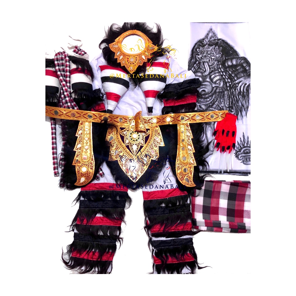 Kostum Tari Rangda Full Set Khas Bali