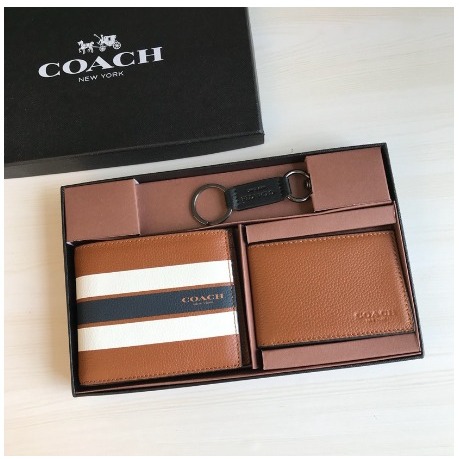 COACH - Dompet Pria - Men Wallet - COKLAT PUTIH