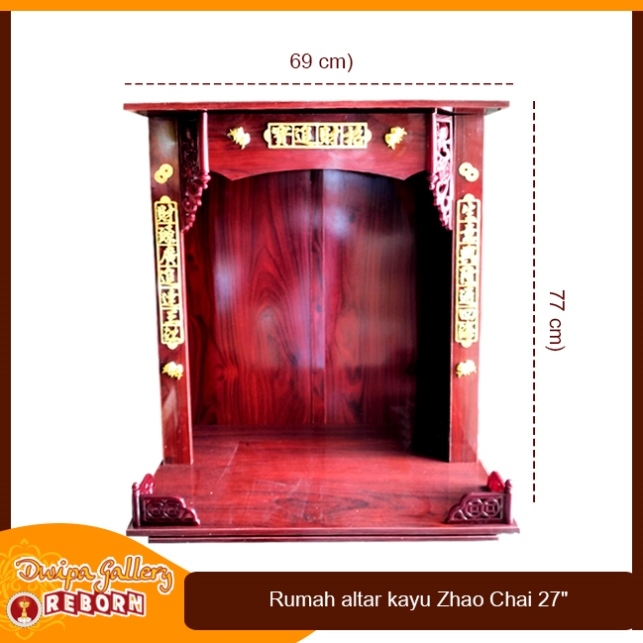 Tempat Altar Rumah Altar Meja Sembahyang Dewa Bahan Kayu 27 inci