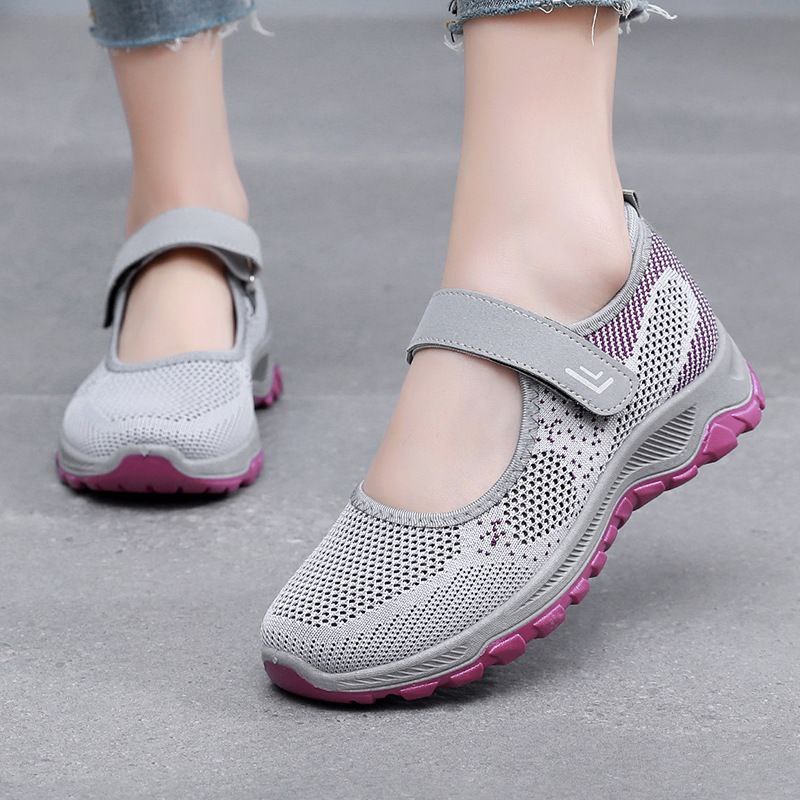 SEPATU CASUAL WANITA SEPATU WANITA IMPORT SEPATU SNEAKERS OUTDOOR SHOE CROSS STRAP TALI VELCRO  + PA