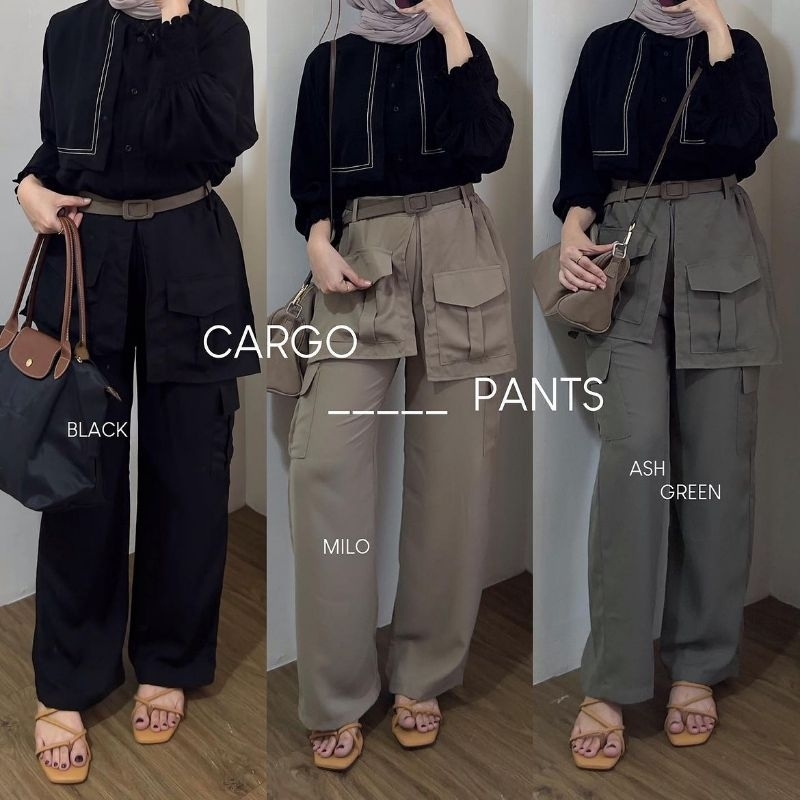 (Bisa Diskon 15%) Cargo Pants Original by Gelis Shop (gelis.shop) | Celana Wanita