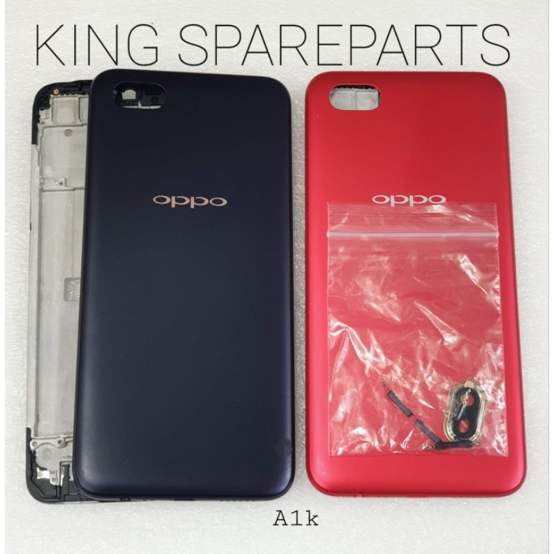 KESING CASING HOUSING FULLSET TUTUP BELAKANG OPPO A1k ORIGINAL