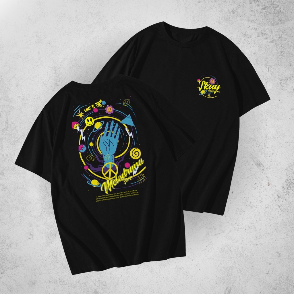 Kaos Skuy Dewasa Hitam Unisex | Melodrama Skuy SKY120