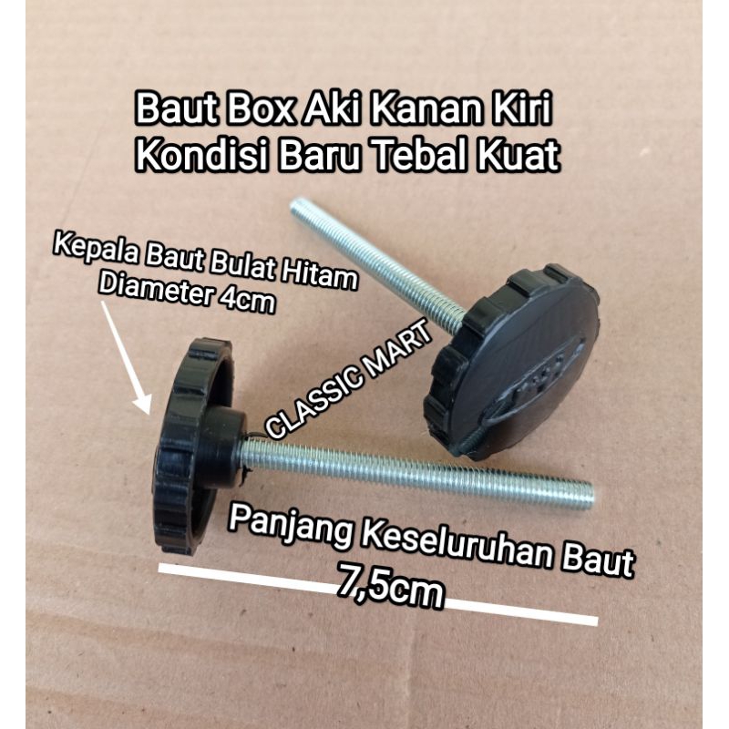 BAUT COVER TUTUP BOX AKI HONDA C50 C70 C90 PISPOT