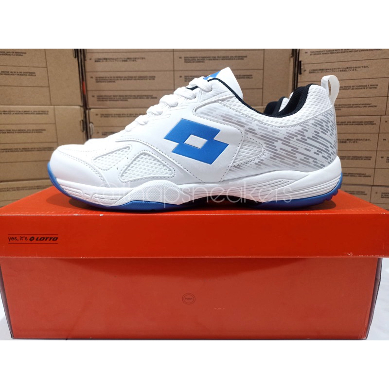 Sepatu Lotto Lob Badminton/Tennis White Original BNIB Resmi