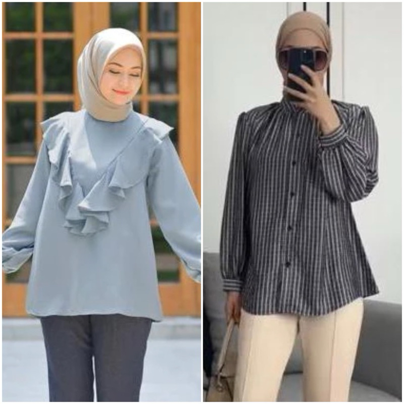 Ready Stok -Retro Ruffle Artisan Voal Perfectpink Perfect Pink Frappucino Umbrella Umbrela Pleats Sk