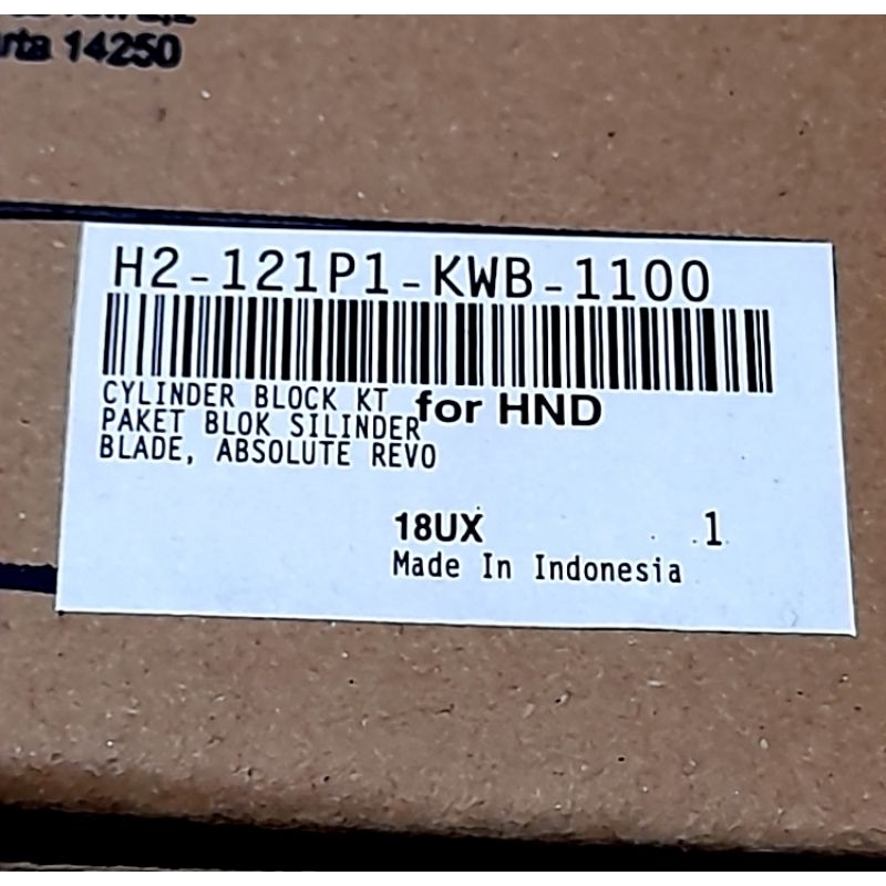 Boring KWB ASPIRA Paket boring silinder untuk Honda Blade dan Revo Absolute ASPIRA Honda Blade.Revo 