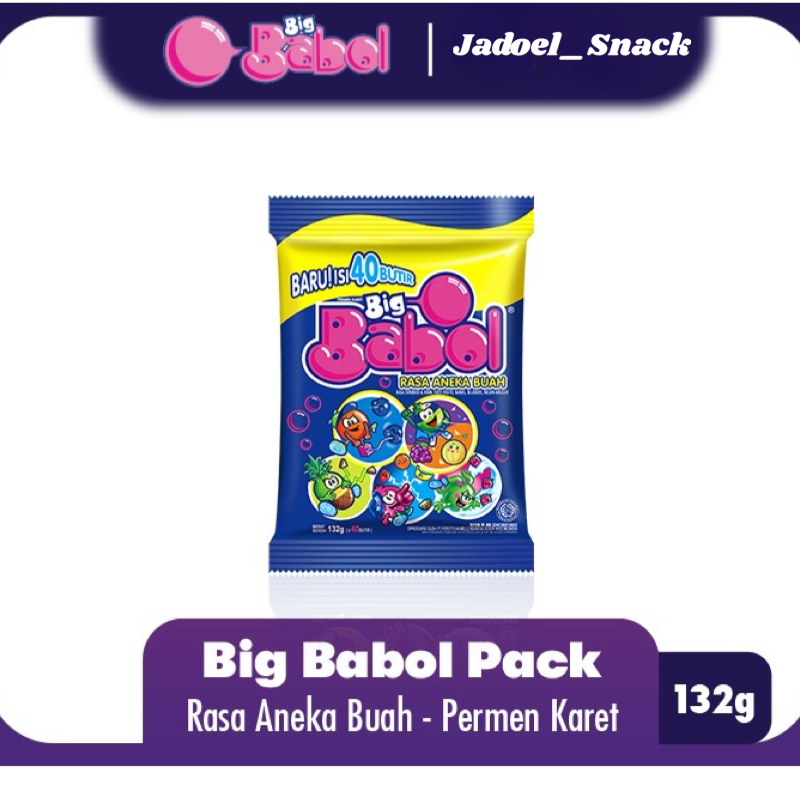 

Permen Karet Big Babol 132 Gr Rasa Stoberi Tutty Fruity by Jadoel_Snack