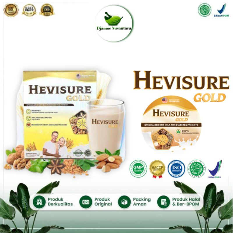 

HEVISURE GOLD Milk Susu Obat Diabetes Dan Kencing Manis Pankreas Insulin Original