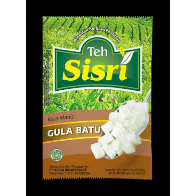 

(10 SACHET) TEH SISRI RASA MANIS 'GULA BATU' 8gram