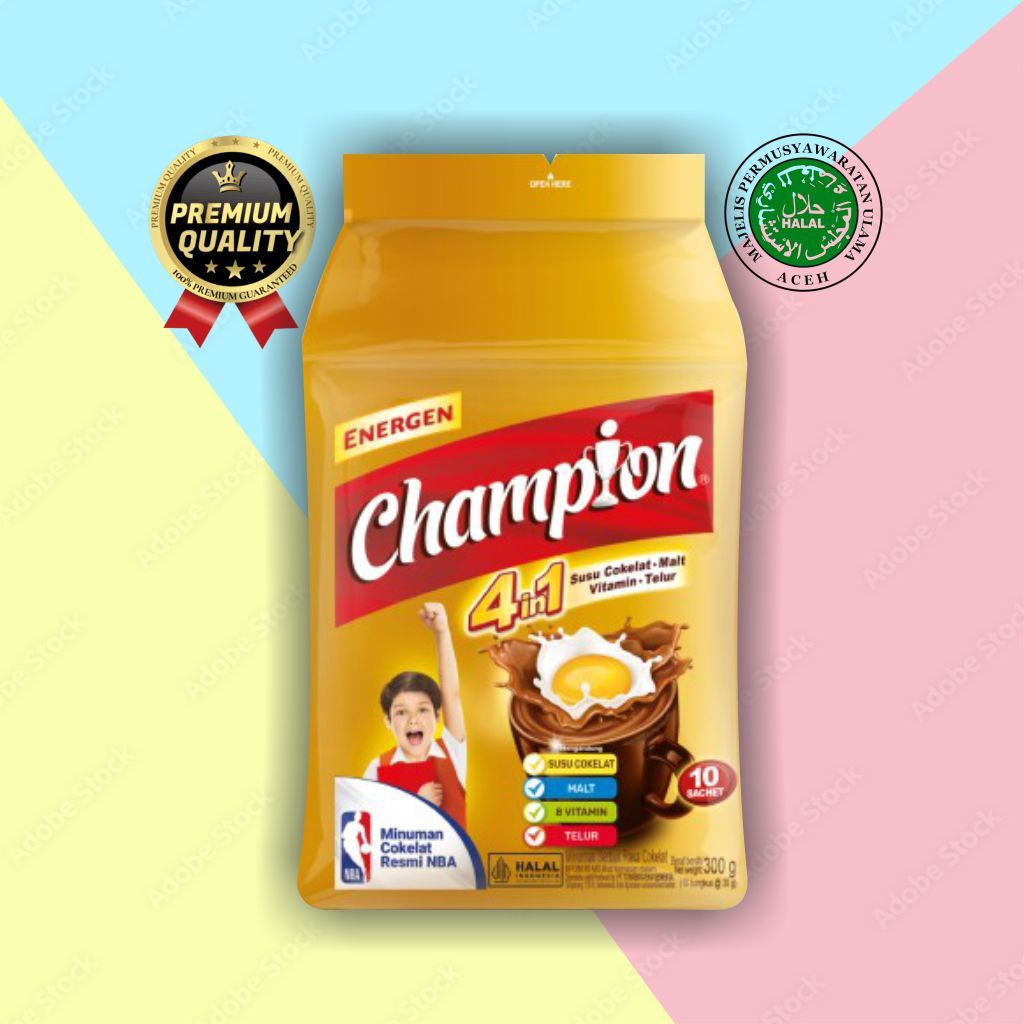 

Champion Energen Kemasan Pouch 300g Isi 10 Renceng