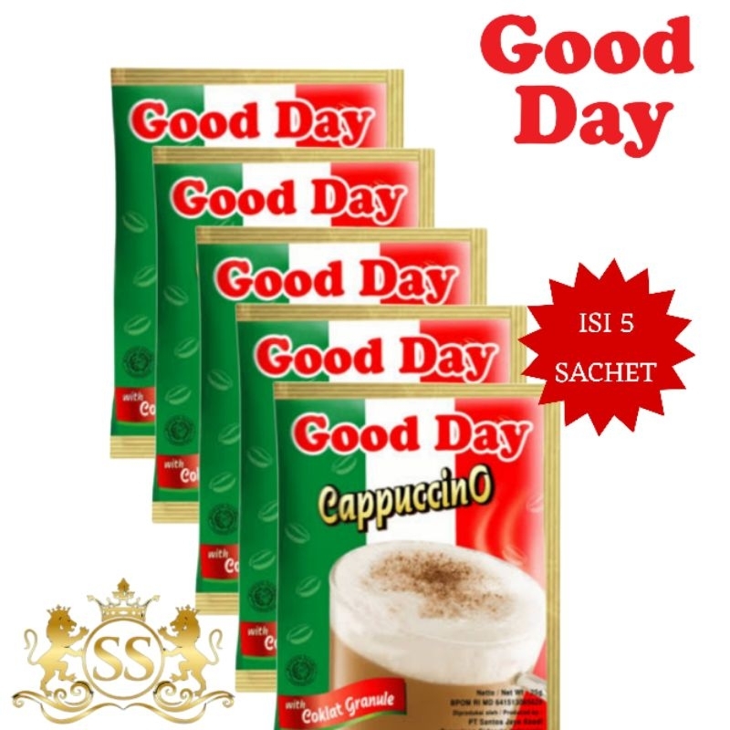 

kopi good day cappuccino 25g isi 5 sachet