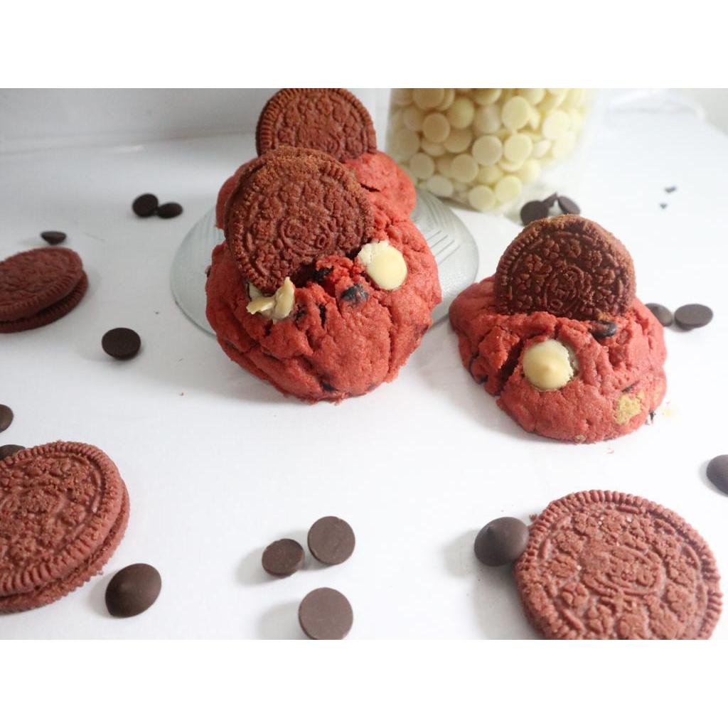 

Premium cookies Fudgy cookies Soft cookies rasa red velvet cheese keju cake kue snack camilan santai enak renyah murah hemat promo, TERMURAH TERENAK TERBARU