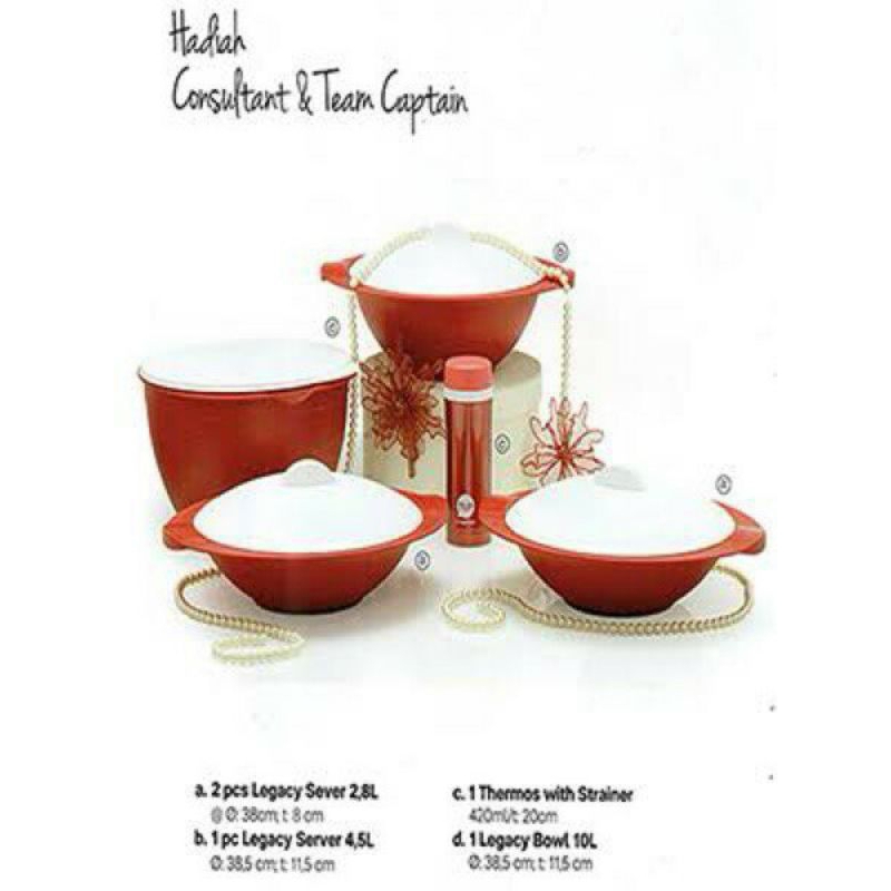 Legazy Serve dan Jumbo Bowl Tupperware