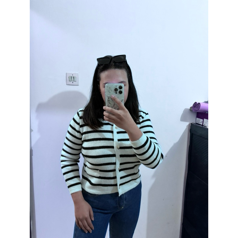 WD Yuna Cardigan kardigan Stripe Outer Premium