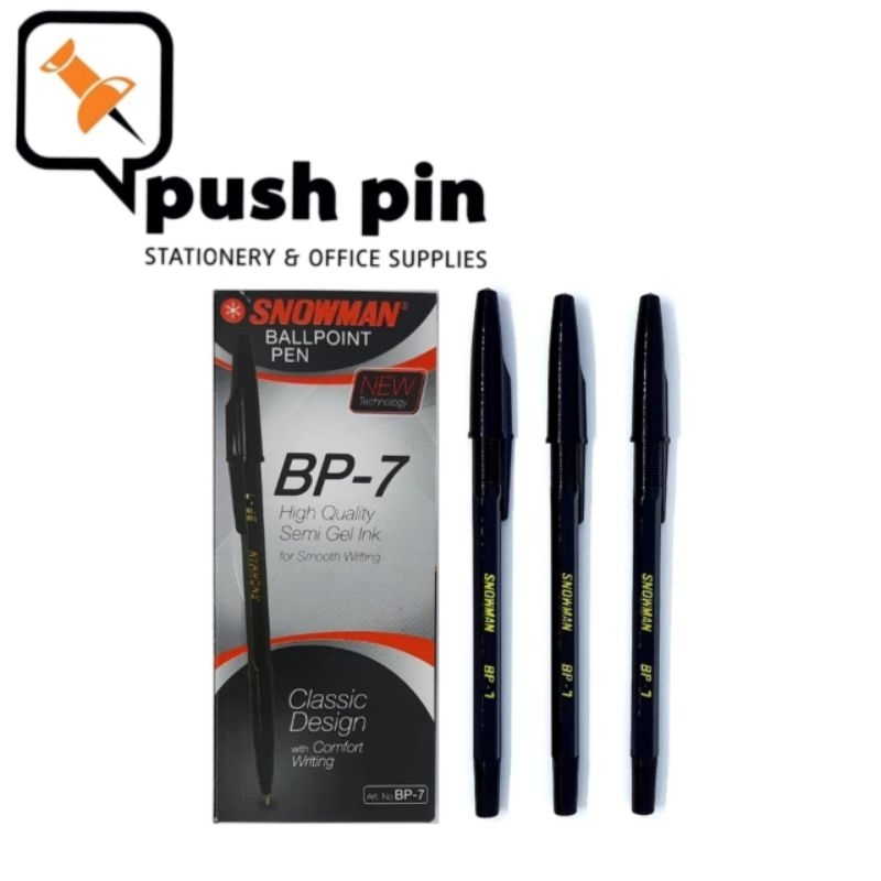 

Snowman Pen / Pena / Pulpen BP-7 0,7mm