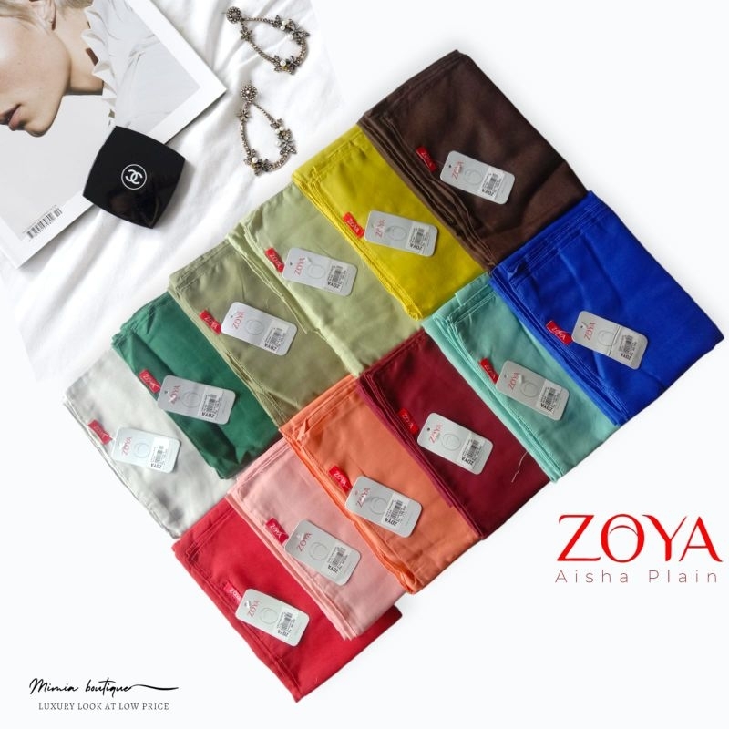 ZOYA AISHA PLAIN POLOS ZOYA SEGIEMPAT POLOS PROMO MURAH