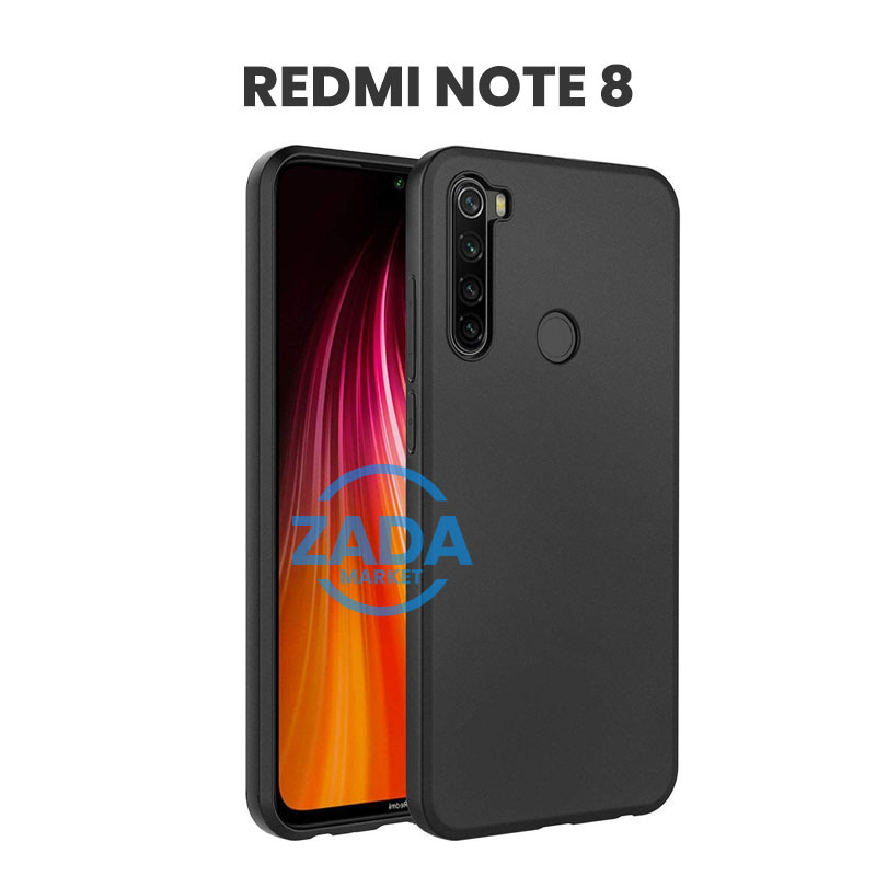Case Blackmate Xiaomi Redmi Note 8 Softcase Casing Warna Hitam Polos / Black Mate Matte  / Blackmatt