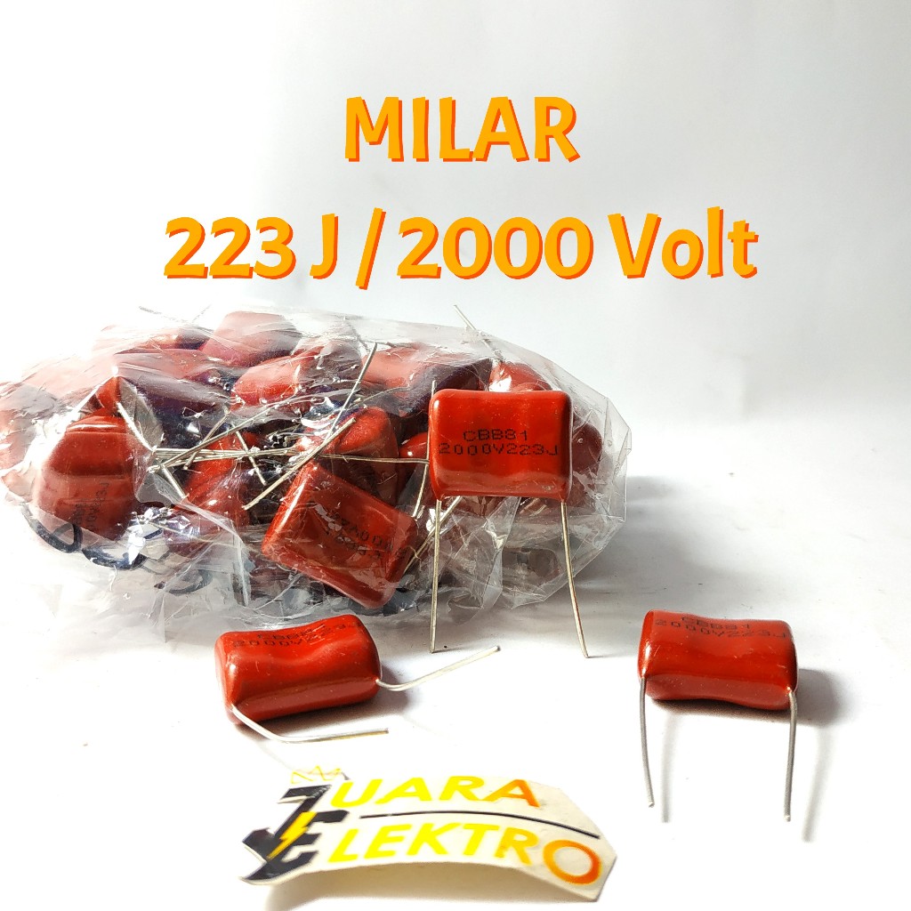 Capasitor Milar 223J / 2KV | Kapasitor Milar 223 J / 2000 Volt