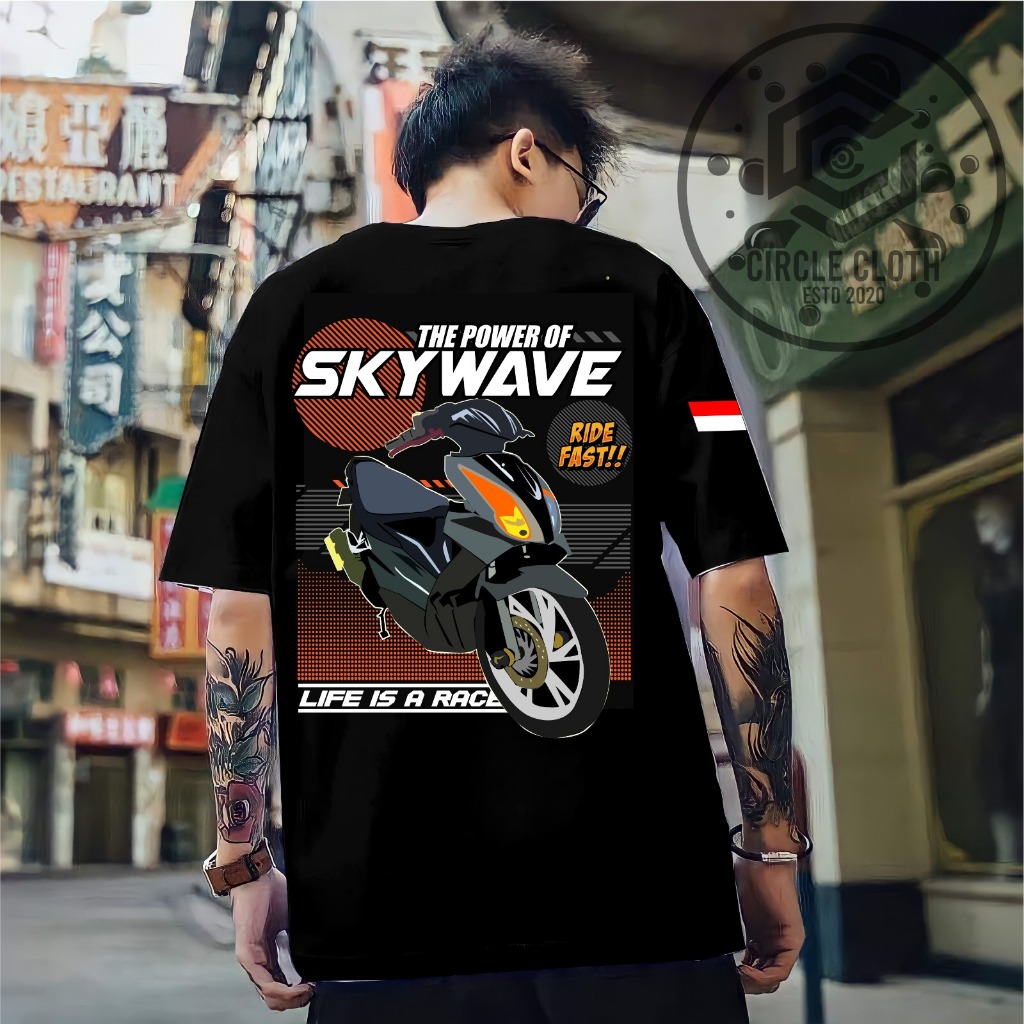 KAOS TSHIRT MOTOR SKYWAVE DAN SKYDRIVE