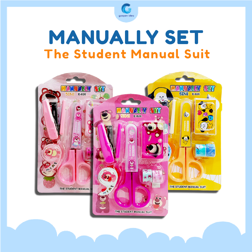 

Manually Student Set Stationery - Perlengkapan Set Alat Tulis