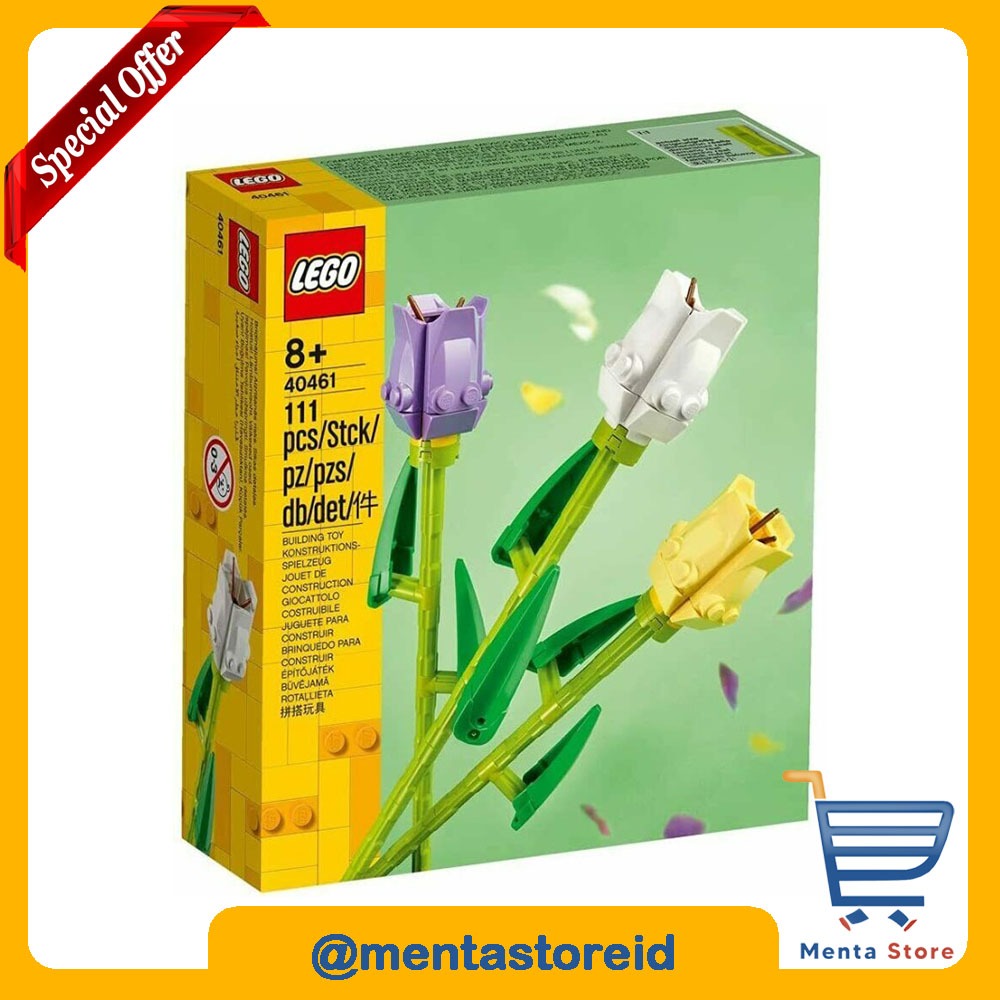 LEGO Seasonal 40461 Tulips Exclusives Flower Bunga Tulip Mother's Day