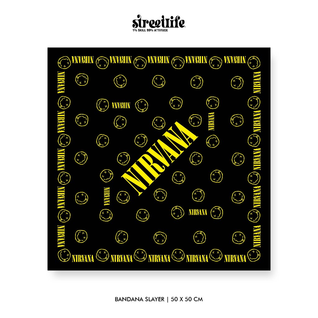 BANDANA NIRVANA / NIRVANA / BANDANA BAND / SLAYER BAND