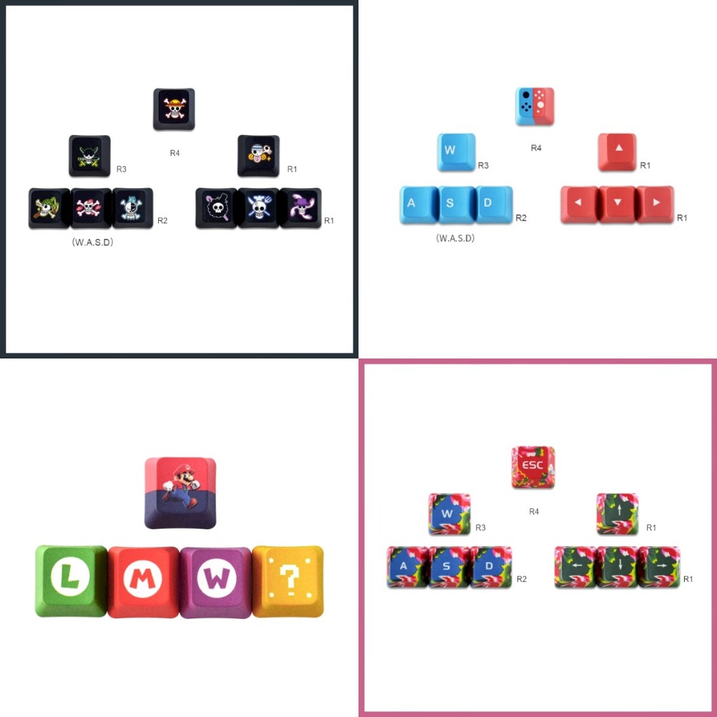 Mario Nitendo Pirate Keycaps Mechanical Keyboard ; Keycaps keyboard mekanikal | MatchaLand