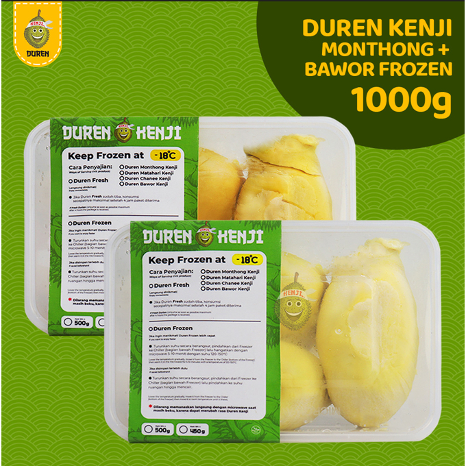 

Duren Kenji Monthong + Bawor @±500 Gram (Frozen)