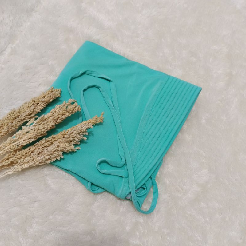 hijab bergo maryam pet jersey kerudung maryam pet tali