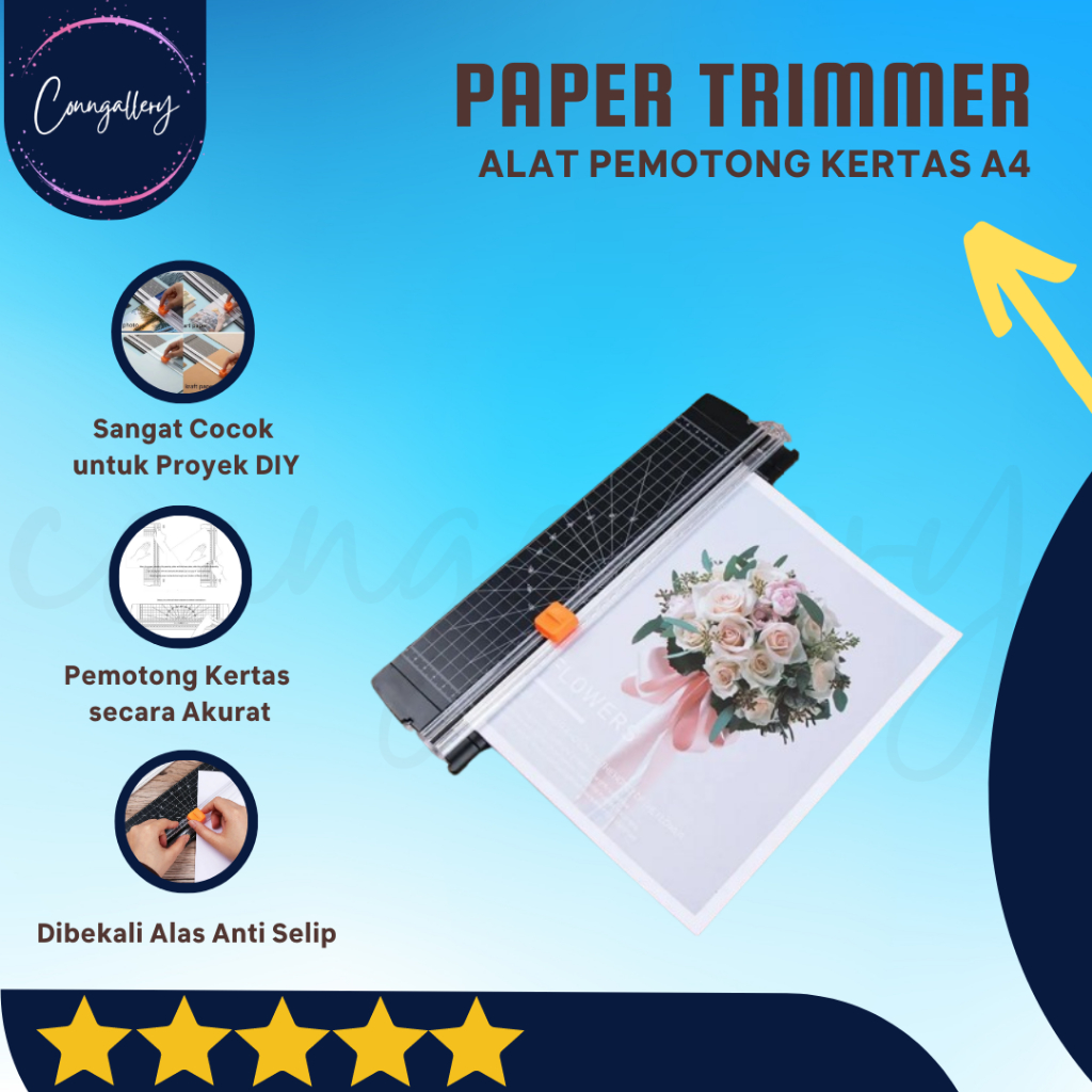

Paper Trimmer Cutter Portable Alat Pemotong Kertas A4