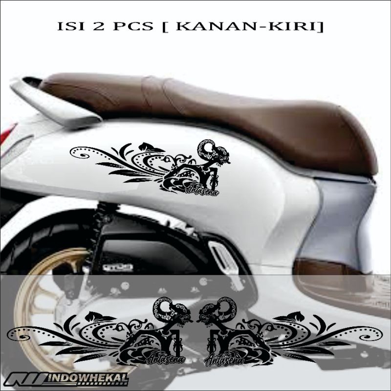 STIKER CUTTING WAYANG ANTASENA UNTUK BODI MOTOR /MOBIL