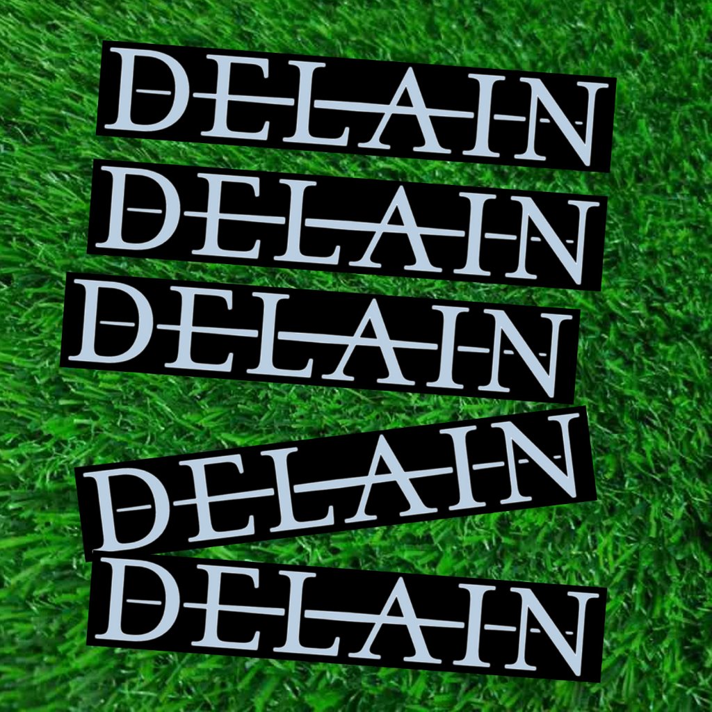 

Stiker Delain - Sticker Logo Band Black Metal - Stiker Cutting