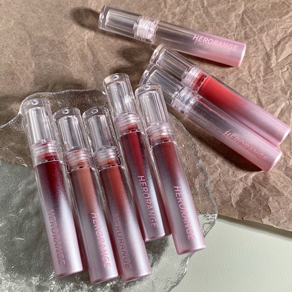 HERORANGE Bright Mirror Lip Glaze Lip Gloss Lip tint Moisturizing Lip Stain