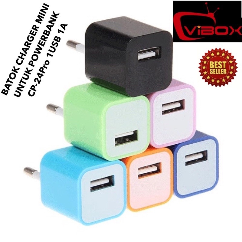 BATOK CHARGER MINI POWERBANK VIBOX CP24PRO UNTUK POWERBANK VIVAN ROBOT ANKER BUKAN UNTUK HANDPHONE T