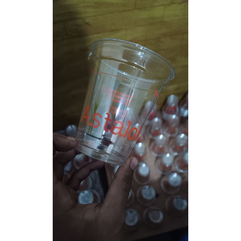 Sablon CUP PET Merk Starindo 12, 14 Oz (1 warna)
