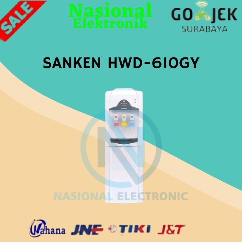 DISPENSER SANKEN HWD-610GY/DISPENSER AIR SANKEN/WATER DISPENSER/DISPENSER PANAS DINGIN