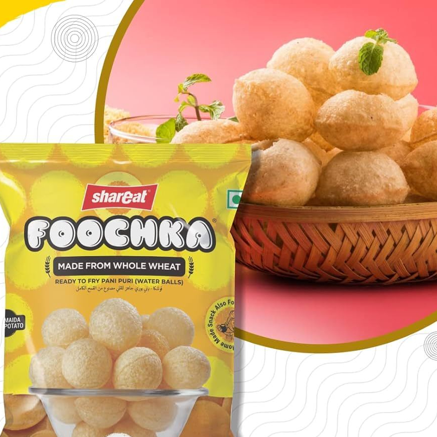 

Makanan India PANI PURI WITH ORIGINAL FOOCHKA SHAREAT 500G