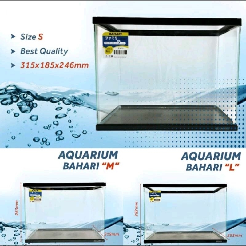 Aquarium akrilik bahari S M L