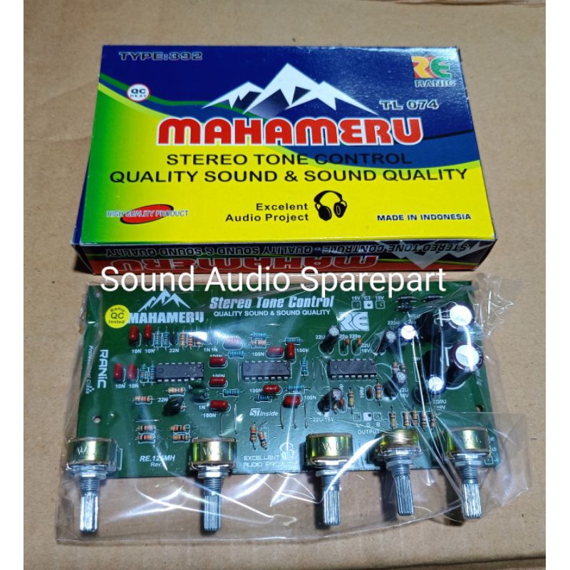 KIT TONE CONTROL STEREO  MAHAMERU IC 3 X LM324