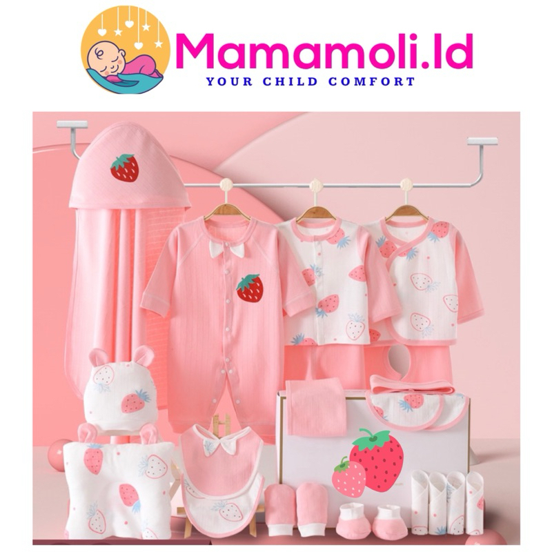 Paket Hampers Lahiran Baju Baby NewBorn 22 pcs in 1 Tanpa Box /Setelan Baju Bayi Untuk Paket Hampers