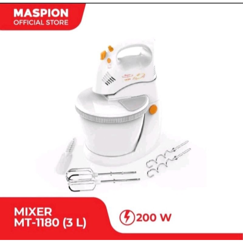 Stand Mixer Maspion MT 1180 / Mixer Berdiri Pencampur Adonan Maspion MT 1180
