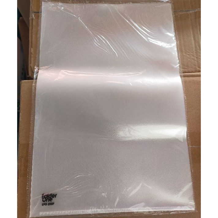

Dijual Murah Map L Folio CPP Motif Pasir Map Plastik Bening Folder One 12 pcs