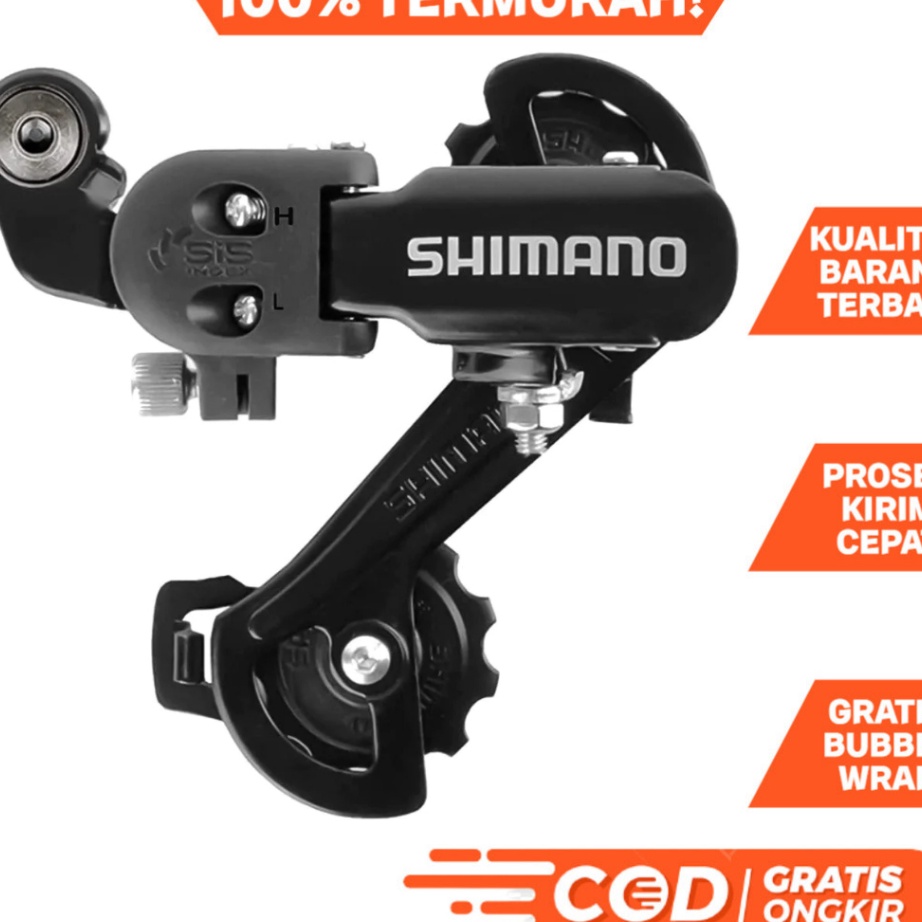 Terkini RD Shimano Tourney 67 Speed Rear Derailleur TZ31 Sepeda Lipat MTB Roadbike DLL