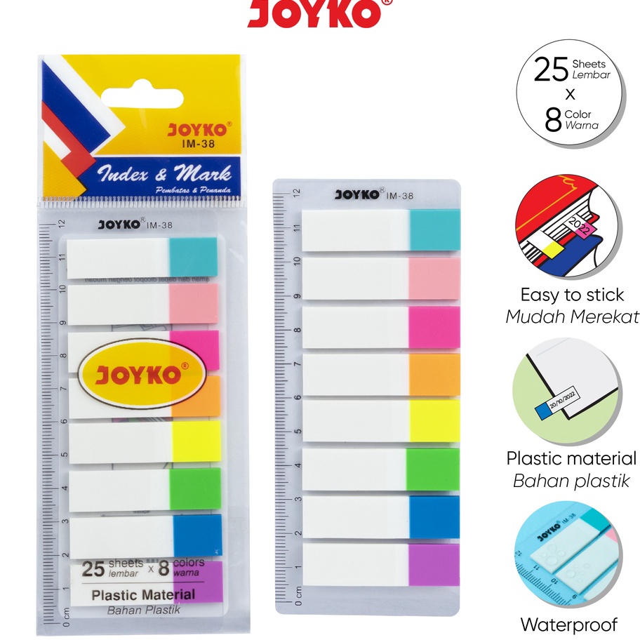 

Best Terlaris Index Mark Penanda Pembatas Joyko IM3 Plastik