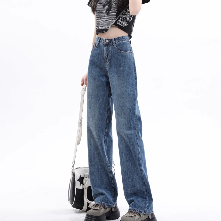 Terlaku Coco Trend Soul Jeans  Biru Retro Kulot Highwaist Celana Jeans Wanita