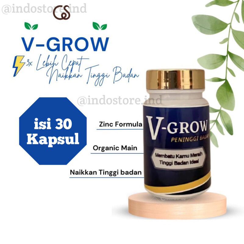 [TERLARIS] Peninggi badan alami V-GROW isi 30 Kapsul Solusi ampuh menaikkan tinggi badan