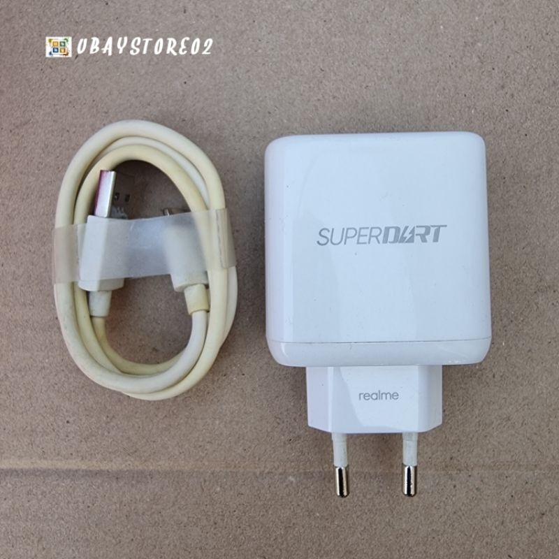 Charger Realme 8 pro 65W SuperDart Original 100% Cabutan [Second]