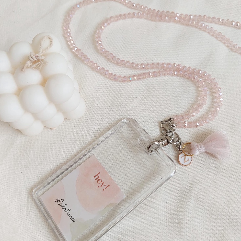 

Lalaluna CRYSTAL BEADS GANTUNGAN ID CARD