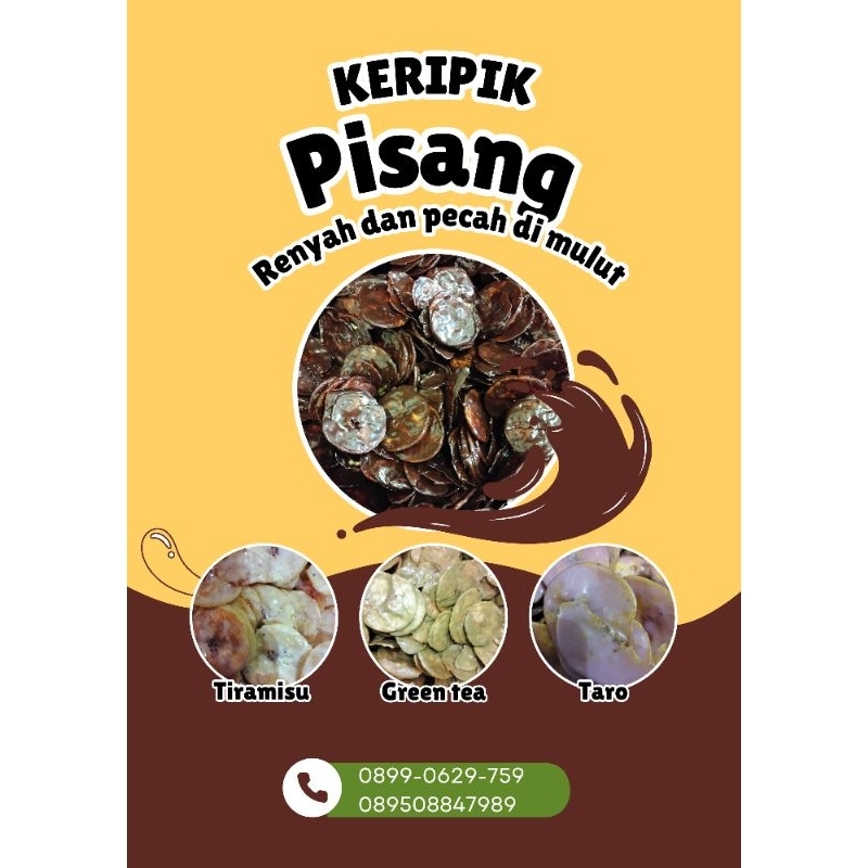 

Keripik pisang coklat lumer